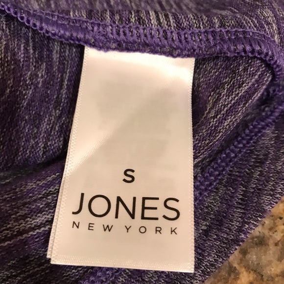 Jones New York Purple Knit Top Womens Size Small Long Sleeve - Picture 12 of 14